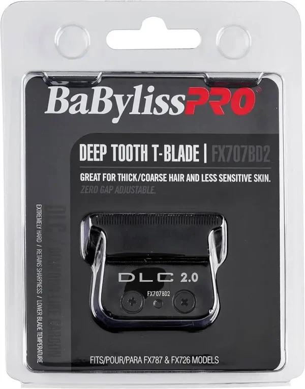 Ніж для тример BaByliss Pro FX707BD2E DLC Deep Tooth 2.0мм (Skeleton FX, Lo-Pro) - Зображення 2