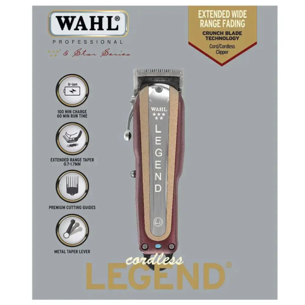 Машинка для стрижки волосся Wahl Legend Cordless 5V 08594-016 - Зображення 5