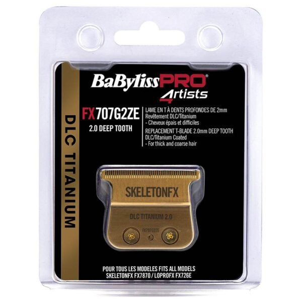 Ніж для тримера BaByliss Pro FX707G2ZE T-Blade 2.0мм (Skeleton FX, Lo-Pro) - Зображення 2