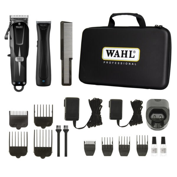 Набір машинок в кейсі Wahl Cordless Combo Super Taper Cordless Black + Beret Stealth 08592-017 - Зображення 4